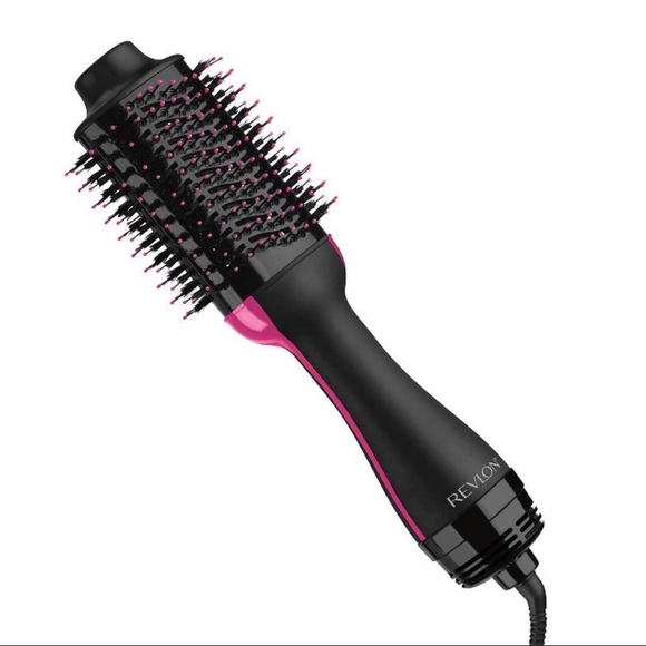 Revlon - One Step Volumizer Hair Dryer and Hot Air Brush - Black/Pink - Picture 1 of 7
